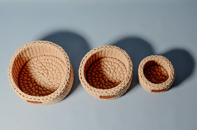 AestheticAccent™ Round Knitted Organizer