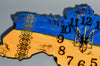AestheticAccent™ Ukrainian Patriotic Epoxy Resin Wall Clock